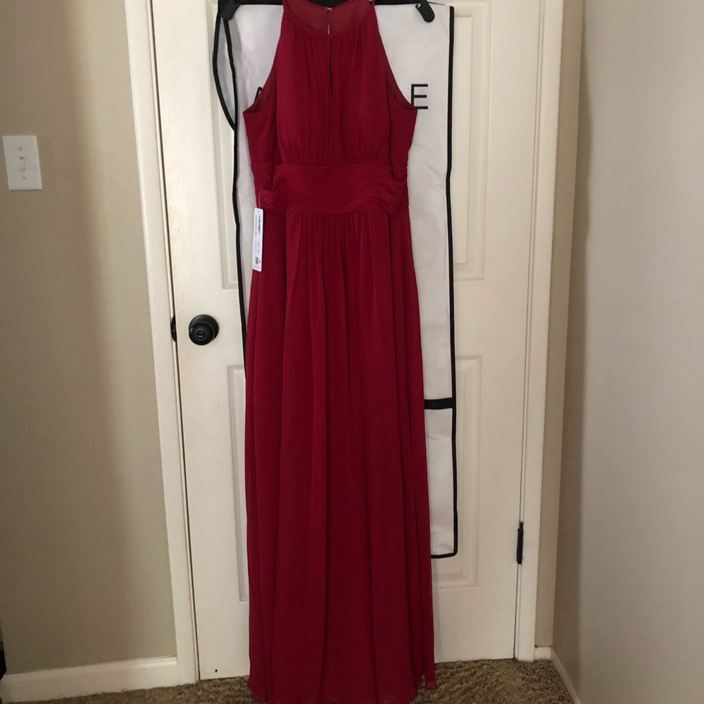 Azazie Bonnie Burgundy Bridesmaid Dress